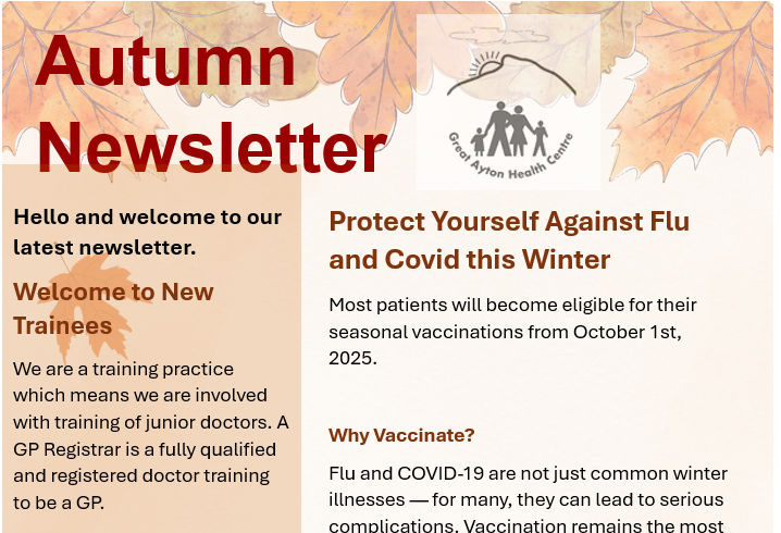 Autumn Newsletter